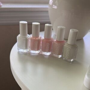 Essie Nailpolish Bundle nail polish polishes milky white light baby pastel pink